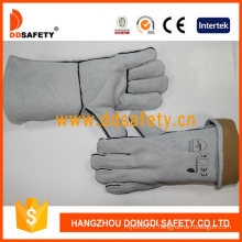 Short Cow Split Leather Welder Work Gloves Dlw602